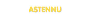 Der Vorname Astennu