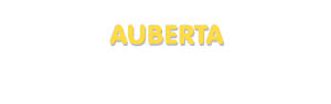 Der Vorname Auberta