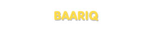 Der Vorname Baariq