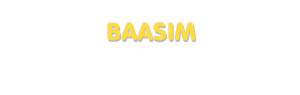Der Vorname Baasim