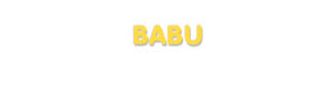 Der Vorname Babu