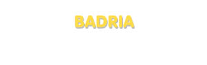 Der Vorname Badria