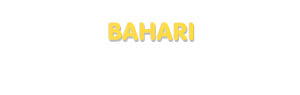 Der Vorname Bahari