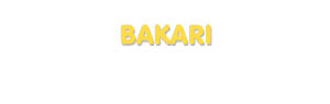 Der Vorname Bakari