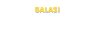 Der Vorname Balasi