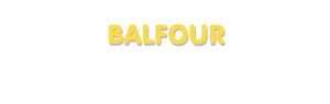 Der Vorname Balfour