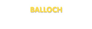 Der Vorname Balloch
