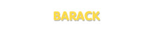 Der Vorname Barack