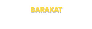 Der Vorname Barakat
