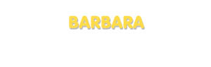 Der Vorname Barbara
