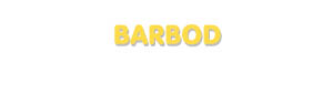 Der Vorname Barbod