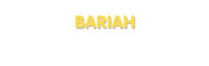 Der Vorname Bariah