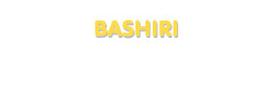 Der Vorname Bashiri
