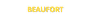 Der Vorname Beaufort