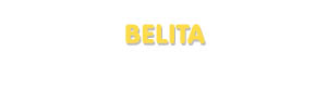 Der Vorname Belita