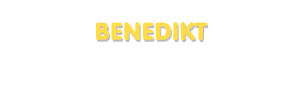Der Vorname Benedikt