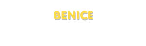 Der Vorname Benice