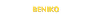 Der Vorname Beniko