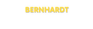 Der Vorname Bernhardt