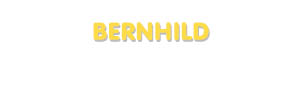 Der Vorname Bernhild