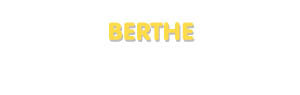 Der Vorname Berthe