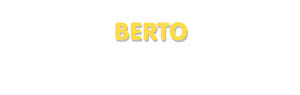 Der Vorname Berto