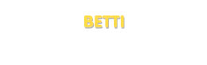 Der Vorname Betti
