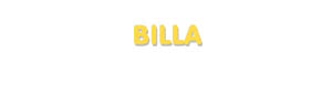 Der Vorname Billa