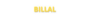 Der Vorname Billal