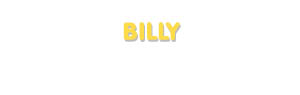 Der Vorname Billy