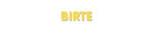 Der Vorname Birte