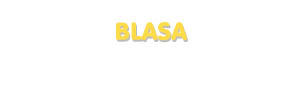 Der Vorname Blasa