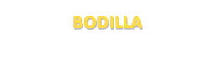 Der Vorname Bodilla