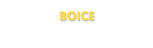 Der Vorname Boice