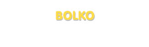 Der Vorname Bolko