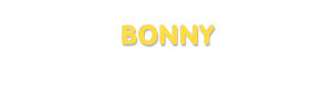 Der Vorname Bonny