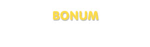 Der Vorname Bonum