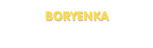 Der Vorname Boryenka