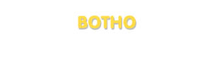 Der Vorname Botho