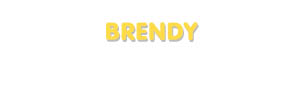 Der Vorname Brendy