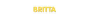 Der Vorname Britta