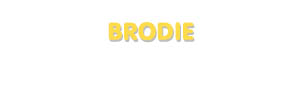 Der Vorname Brodie