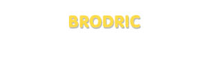 Der Vorname Brodric