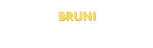 Der Vorname Bruni