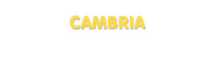 Der Vorname Cambria