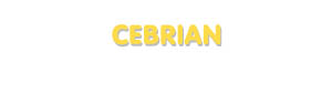 Der Vorname Cebrian