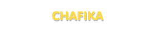 Der Vorname Chafika