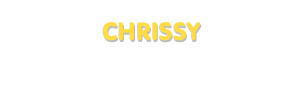 Der Vorname Chrissy