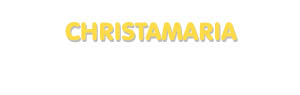 Der Vorname Christamaria