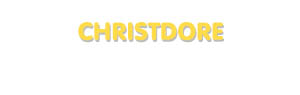 Der Vorname Christdore